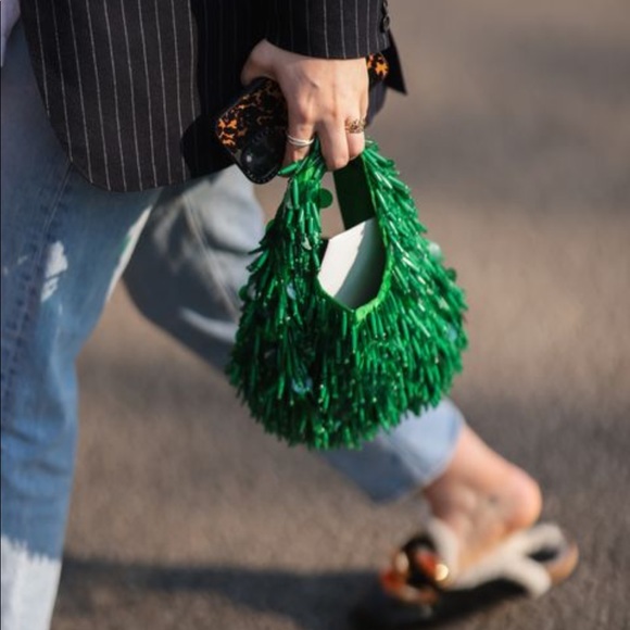 Zara Green Mini Bag - Picture 1 of 9